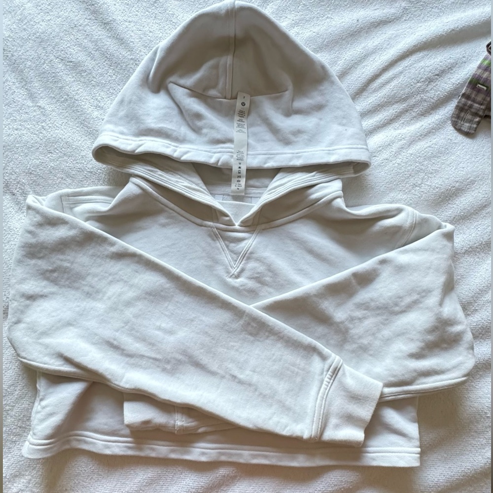 Lululemon off white Hooded Sweatshirt